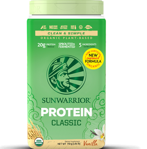 Protéine Classic SunWarrior, Protéine de Riz Bio, Vanille 750 g – Image 2